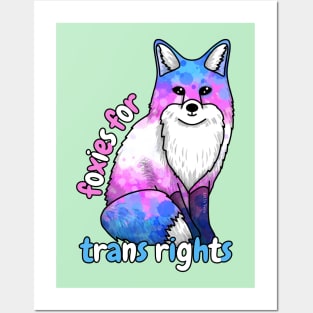 Foxies For Trans Rights Posters and Art